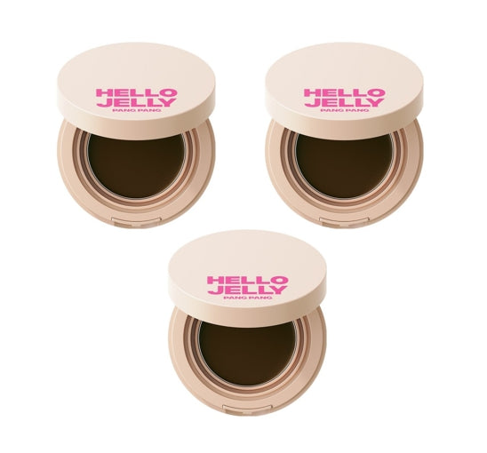 3 x Mise-en-scene Hello Jelly Pang Pang Hair Cover Cushion 8g #02 Dark Brown from Korea