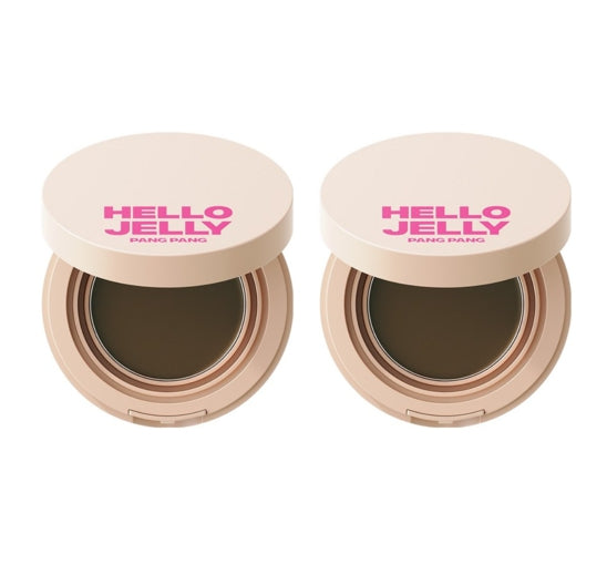 2 x Mise-en-scene Hello Jelly Pang Pang Hair Cover Cushion 8g #03 Light Brown from Korea