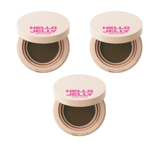 3 x Mise-en-scene Hello Jelly Pang Pang Hair Cover Cushion 8g #03 Light Brown from Korea