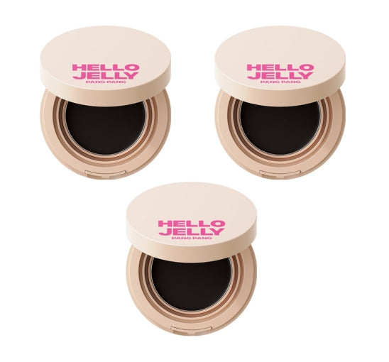 3 x Mise-en-scene Hello Jelly Pang Pang Hair Cover Cushion 8g #01 Natural Black from Korea