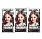 3 x Mise-en-scene New Hello Bubble Foam Hair Color (9G Milk Tea Grey) 100g from Korea