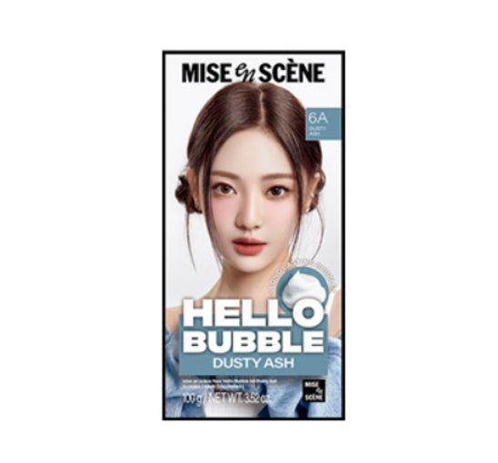 Mise-en-scene New Hello Bubble  Foam Hair Color (6A Dusty Ash) 100g from Korea