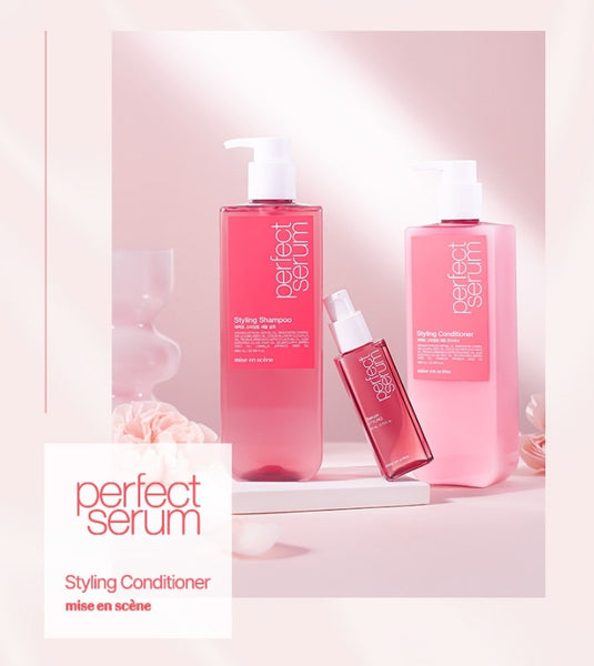 Mise-en-scene Perfect Styling Serum Shampoo 680ml + Conditioner 680ml from Korea by Mise-en-scene