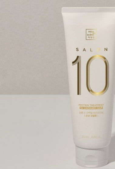 Mise-en-scene Salon 10 Protein Shampoo 500ml + Treatment 250ml for Damaged Hair from Korea by Mise-en-scene