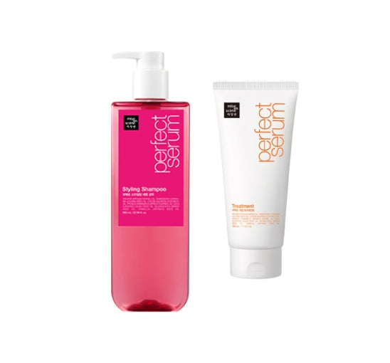 Mise-en-scene Perfect Styling Serum Shampoo 680ml + Treatment 330ml from Korea by Mise-en-scene