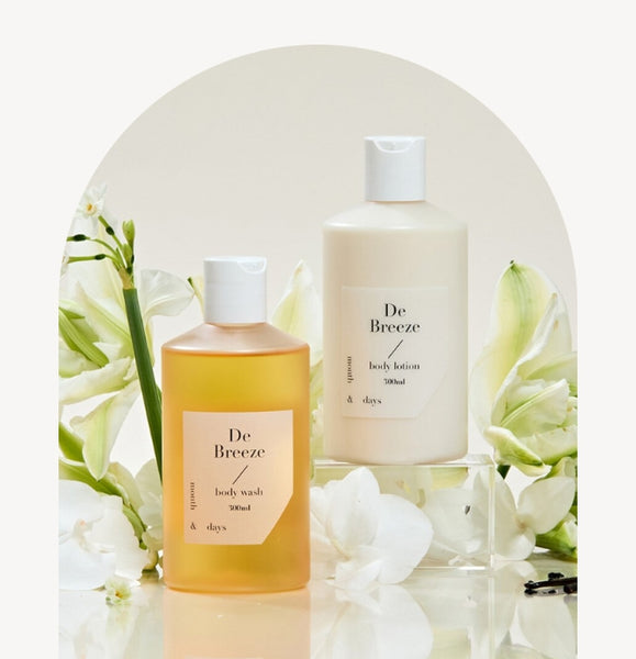 [2 Items] Month & Days Perfume Body Wash 300ml & Lotion 300ml (De Breeze) from Korea