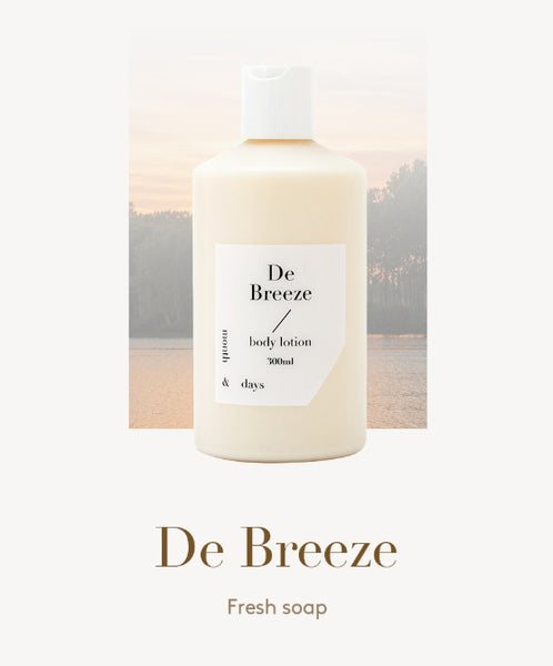 [2 Items] Month & Days Perfume Body Wash 300ml & Lotion 300ml (De Breeze) from Korea