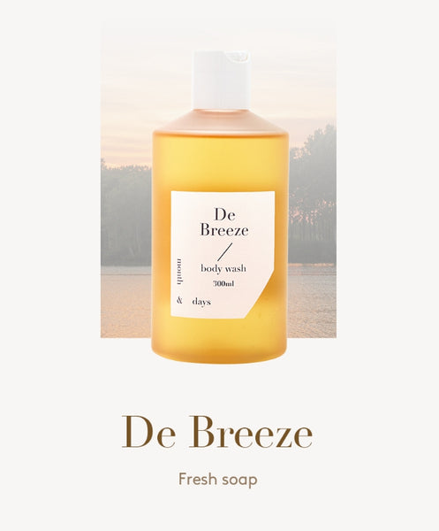 [2 Items] Month & Days Perfume Body Wash 300ml & Lotion 300ml (De Breeze) from Korea