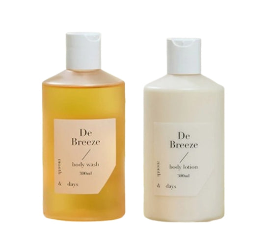 [2 Items] Month & Days Perfume Body Wash 300ml & Lotion 300ml (De Breeze) from Korea