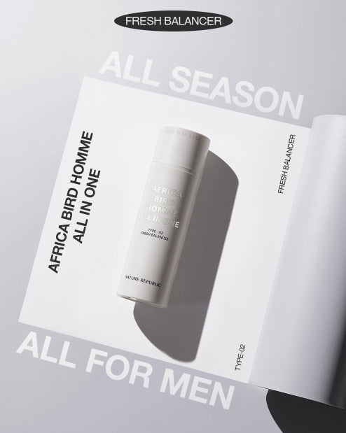 [MEN] NATURE REPUBLIC Africa Bird Homme All in One Fresh Balancer 150ml from Korea by NATURE REPUBLIC