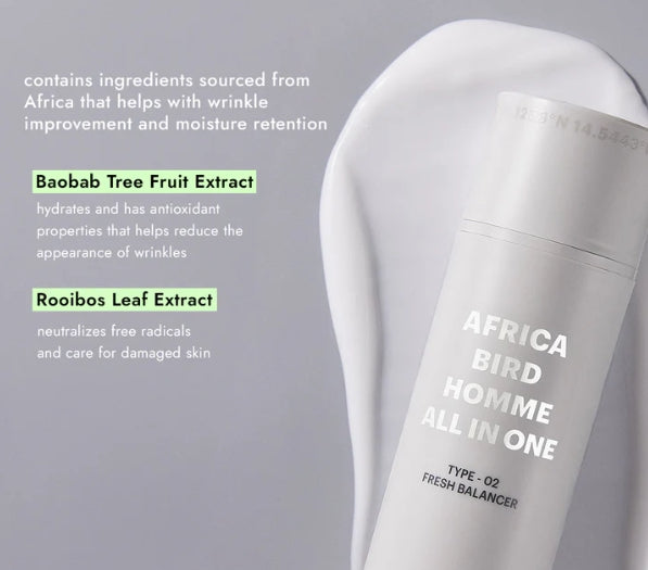 [MEN] NATURE REPUBLIC Africa Bird Homme All in One Fresh Balancer 150ml from Korea by NATURE REPUBLIC