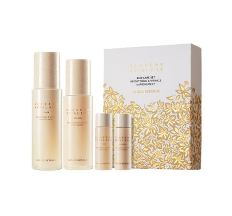 NATURE REPUBLIC Ginseng Royal Silk Skincare Set (4 Items) from Korea by NATURE REPUBLIC