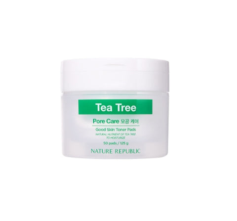 NATURE REPUBLIC Good Skin Tea Tree Ampoule Toner Pads(50 Sheets) from Korea by NATURE REPUBLIC
