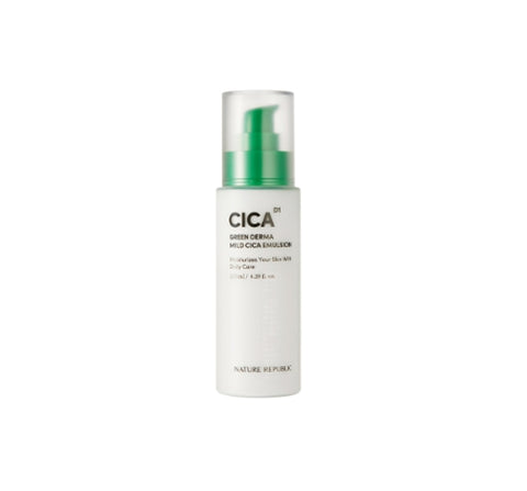 NATURE REPUBLIC Green Derma Mild Cica Emulsion (for sensitive skin) 130ml from Korea by NATURE REPUBLIC