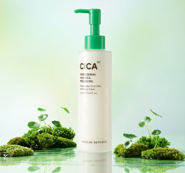 NATURE REPUBLIC Green Derma Mild Cica Peeling Gel 155ml from Korea by NATURE REPUBLIC