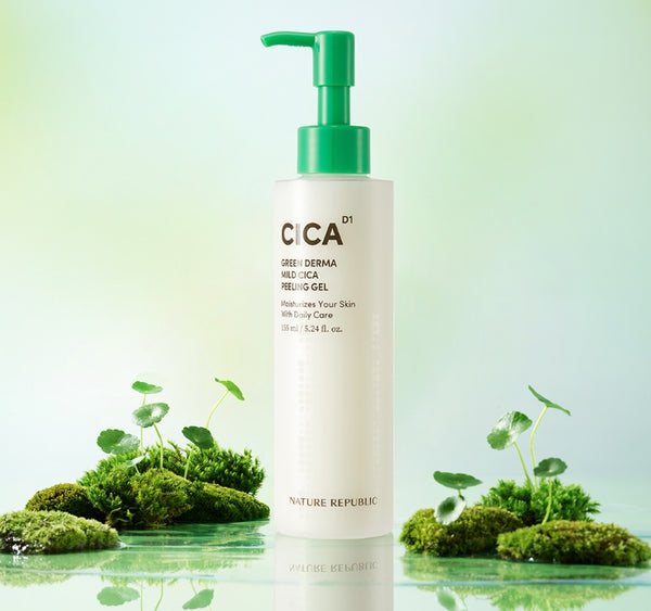 NATURE REPUBLIC Green Derma Mild Cica Peeling Gel 155ml from Korea by NATURE REPUBLIC