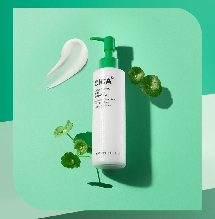 NATURE REPUBLIC Green Derma Mild Cica Peeling Gel 155ml from Korea by NATURE REPUBLIC