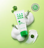 NATURE REPUBLIC Green Derma Tea Tree Cica Acne Foam Cleanser (for acne-prone skin) 150ml from Korea by NATURE REPUBLIC