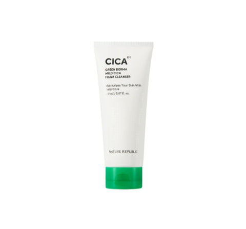 NATURE REPUBLIC Green Derma Mild Cica Foaam Cleanser 150ml from Korea by NATURE REPUBLIC