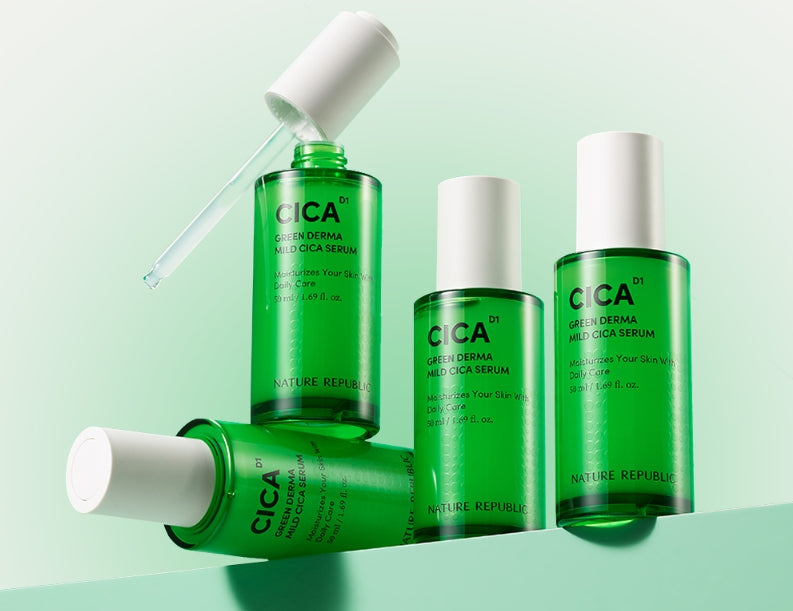 NATURE REPUBLIC Green Derma Mild Cica Serum 50ml from Korea by NATURE REPUBLIC