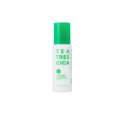 NATURE REPUBLIC Green Derma Tea Tree Cica Clear Emulsion (for acne-prone skin) 130ml from Korea by NATURE REPUBLIC