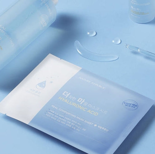 30 x NATURE REPUBLIC Real Comforting Mask Sheet - Hyaluronic Acid 24g from Korea by NATURE REPUBLIC