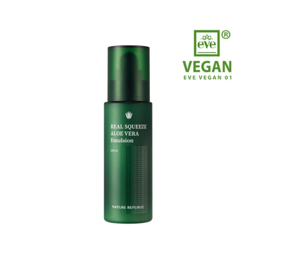 NATURE REPUBLIC Real Squeeze Aloe Vera Emulsion 130ml from Korea by NATURE REPUBLIC