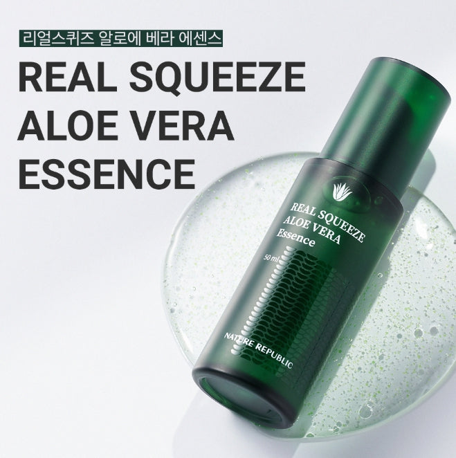 NATURE REPUBLIC Real Squeeze Aloe Vera Essence 50ml from Korea by NATURE REPUBLIC
