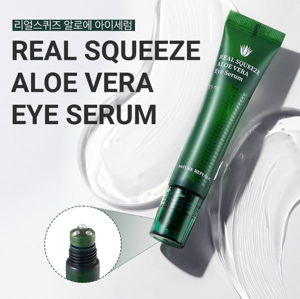 NATURE REPUBLIC Real Squeeze Aloe Vera Eye Serum 15ml from Korea by NATURE REPUBLIC