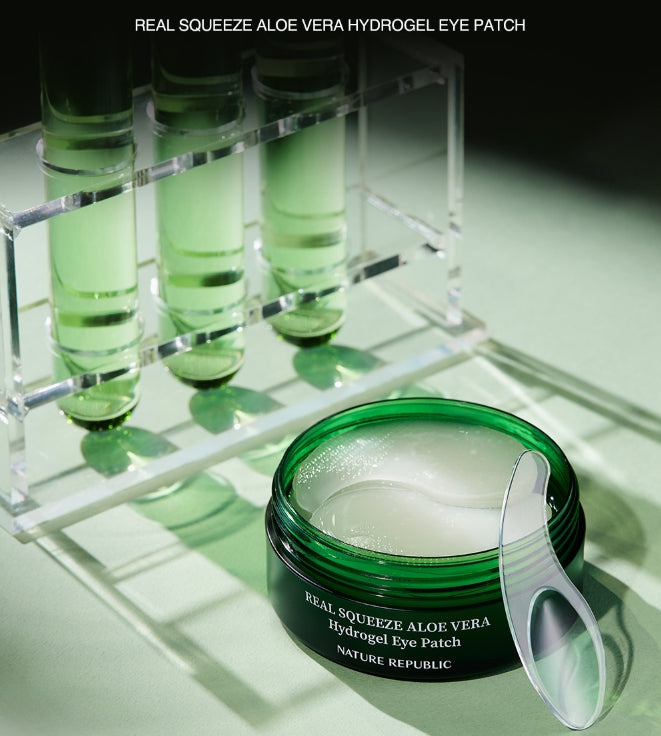 NATURE REPUBLIC Real Squeeze Aloe Vera Hydrogel Eye Patch from Korea by NATURE REPUBLIC