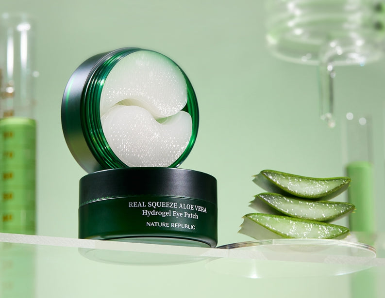 NATURE REPUBLIC Real Squeeze Aloe Vera Hydrogel Eye Patch from Korea by NATURE REPUBLIC