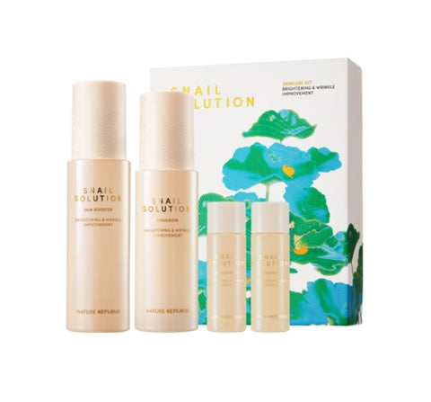 NATURE REPUBLIC Snail Solution Skincare Set (4 Items) from Korea by NATURE REPUBLIC