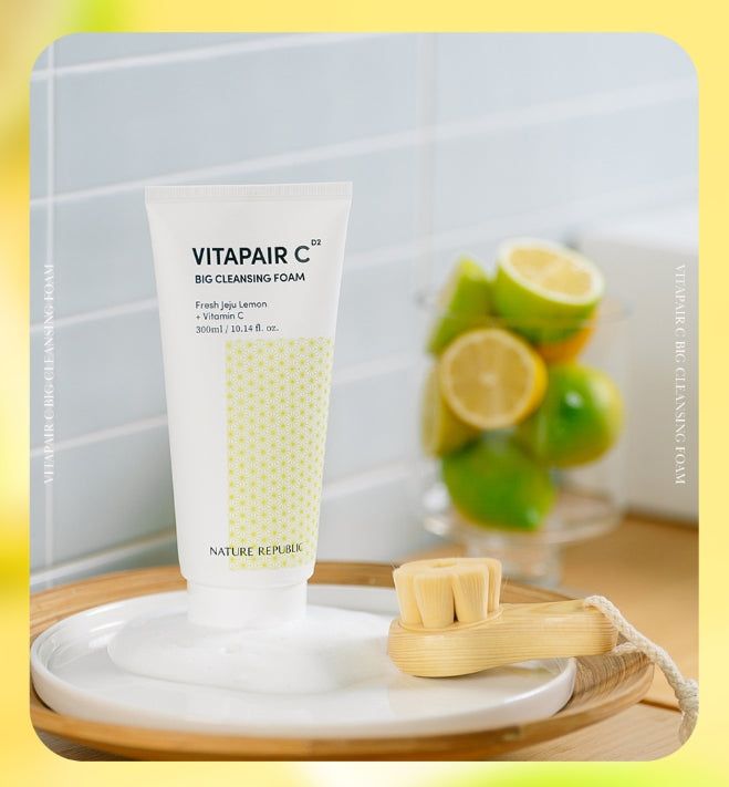 NATURE REPUBLIC Vitapair C Big Cleansing Foam 300ml from Korea by NATURE REPUBLIC