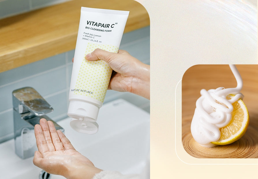 NATURE REPUBLIC Vitapair C Big Cleansing Foam 300ml from Korea by NATURE REPUBLIC