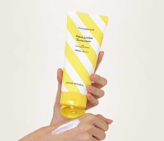 NATURE REPUBLIC California Aloe Aqua Jumbo Sunscreen SPF50+ PA++++ 250ml from Korea
