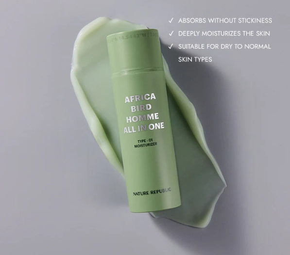 [MEN] NATURE REPUBLIC Africa Bird Homme All in One Moisturizer 150ml from Korea by NATURE REPUBLIC