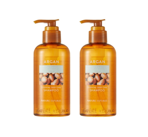 2 x NATURE REPUBLIC Argan Essential Deep Care Shampoo 300ml from Korea by NATURE REPUBLIC