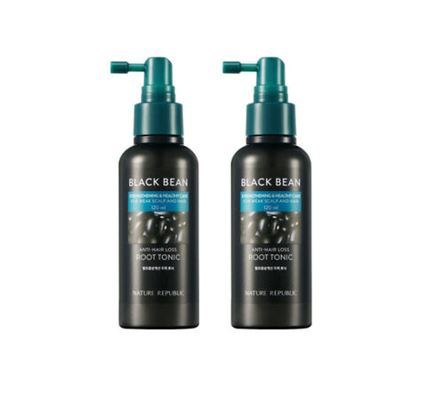 2 x NATURE REPUBLIC Black Bean Anti Hair Loss Root Tonic 120ml from Korea by NATURE REPUBLIC