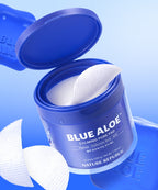 2 x NATURE REPUBLIC Blue Aloe Calming Pore Pad 70 Pads from Korea