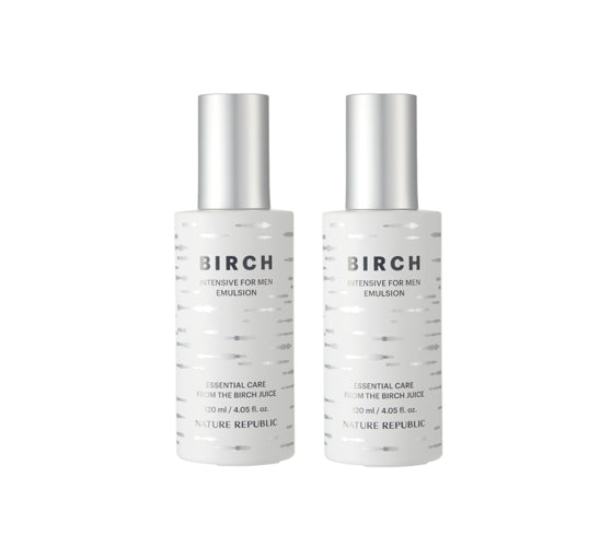 2 X [MEN] NATURE REPUBLIC Birch Intensive For Men Emulsion 120ml from Korea by NATURE REPUBLIC