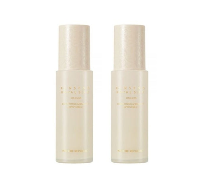 2 x NATURE REPUBLIC Ginseng Royal Silk Emulsion 120ml from Korea by NATURE REPUBLIC