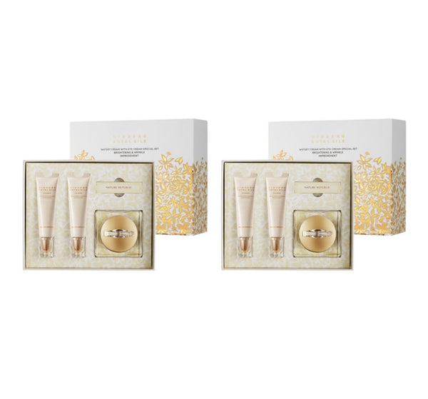 2 x NATURE REPUBLIC Ginseng Royal Silk Watery Cream Set (3 Items) from Korea by NATURE REPUBLIC