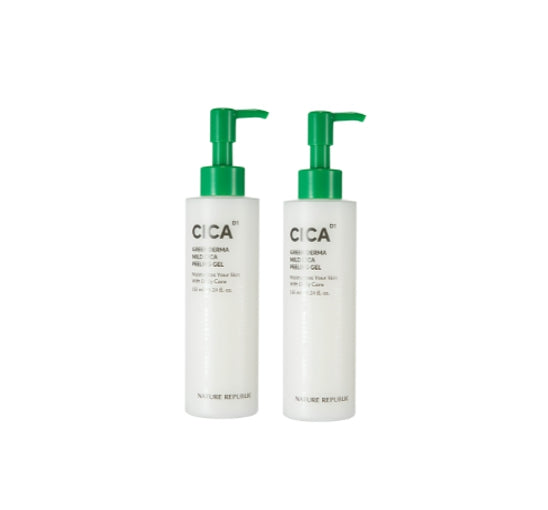 2 X NATURE REPUBLIC Green Derma Mild Cica Peeling Gel 155ml from Korea by NATURE REPUBLIC