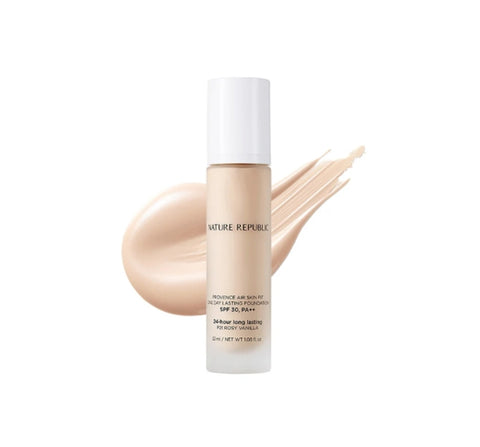 NATURE REPUBLIC Provence Air Skin Fit One Day Lasting Foundation SPF30PA++ (P21 Rosy Vanilla) 32ml from Korea by NATURE REPUBLIC