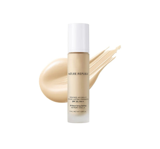 NATURE REPUBLIC Provence Air Skin Fit One Day Lasting Foundation SPF30PA++ (Y21 Pure Vanilla) 32ml from Korea by NATURE REPUBLIC