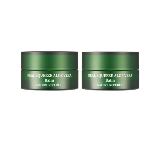 2 X NATURE REPUBLIC Real Squeeze Aloe Vera Balm 25g from Korea by NATURE REPUBLIC