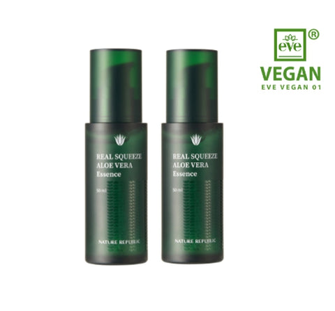 2 X NATURE REPUBLIC Real Squeeze Aloe Vera Essence 50ml from Korea by NATURE REPUBLIC
