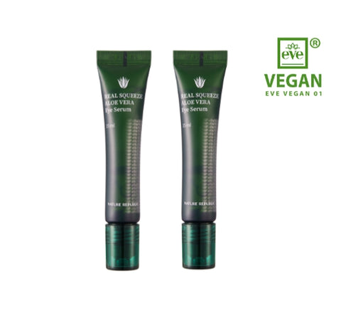 2 X NATURE REPUBLIC Real Squeeze Aloe Vera Eye Serum 15ml from Korea by NATURE REPUBLIC