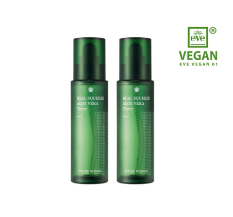 2 X NATURE REPUBLIC Real Squeeze Aloe Vera Toner 150ml from Korea by NATURE REPUBLIC