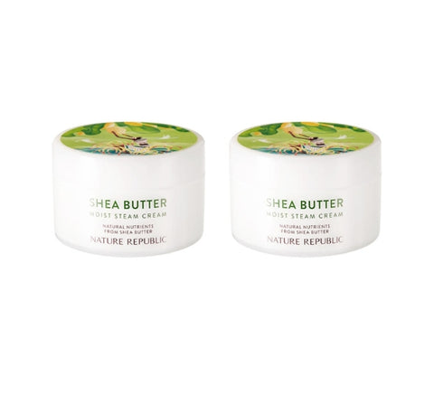 2 x NATURE REPUBLIC Shea Butter Moist Steam Cream for Combination Skin 100ml from Korea by NATURE REPUBLIC